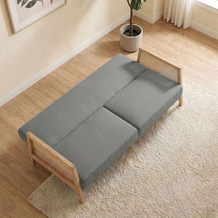 Lunor 3-Seater Fabric Sofa Bed - Grey - With 2-Year Warranty