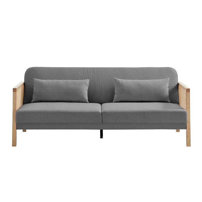 Lunor 3-Seater Fabric Sofa Bed - Grey - With 2-Year Warranty