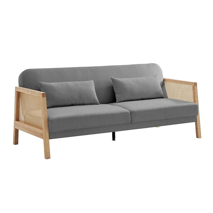 Lunor 3-Seater Fabric Sofa Bed - Grey - With 2-Year Warranty