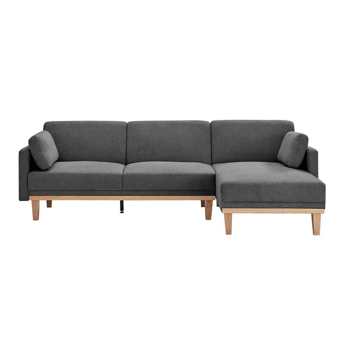 Tavo Reversible Corner Fabric Sofa -Grey