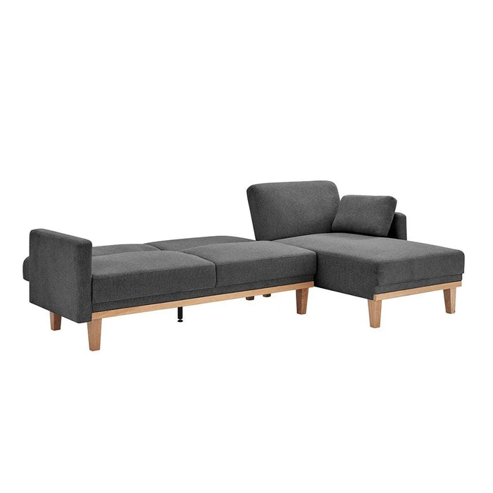 Tavo Reversible Corner Fabric Sofa -Grey