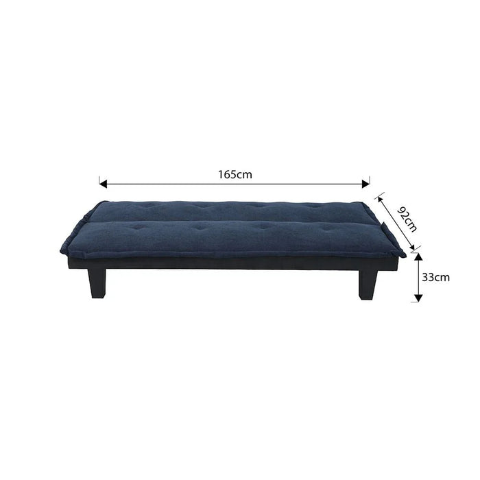 V2 Manolo Fabric Sofabed - Blue