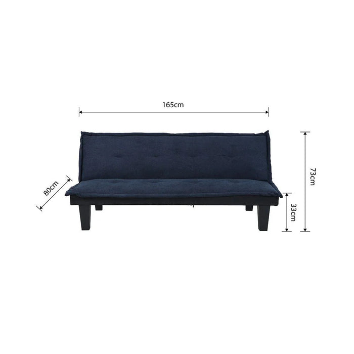 V2 Manolo Fabric Sofabed - Blue
