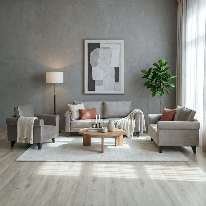 Rilon 1 Seater Fabric Sofa - Beige