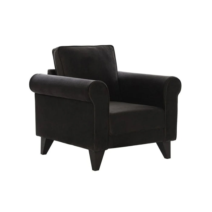 Rilon 1 Seater Fabric Sofa - Dark Grey