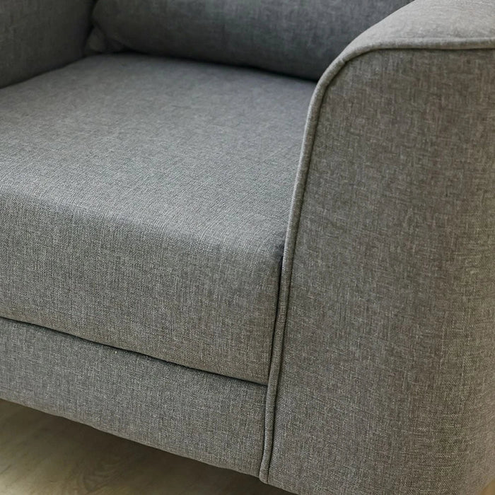 Munet 1 Seater Fabric Sofa - Grey