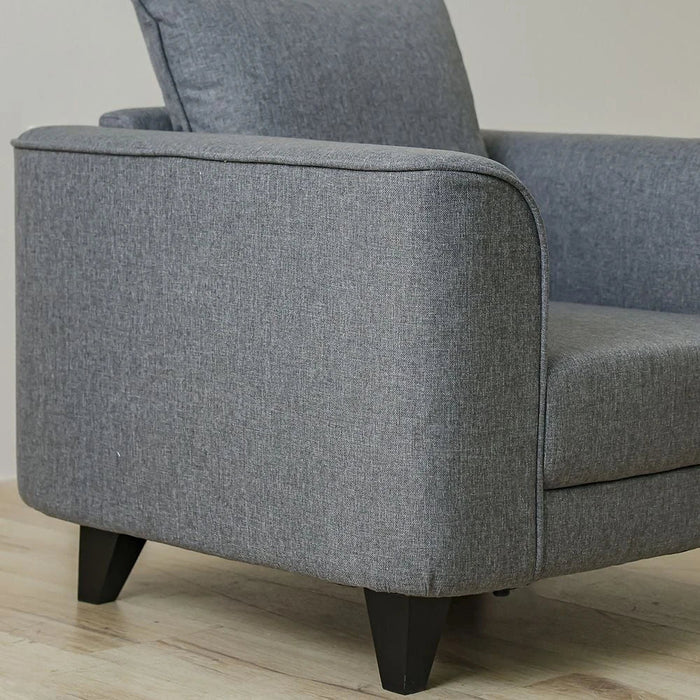 Munet 1 Seater Fabric Sofa - Grey
