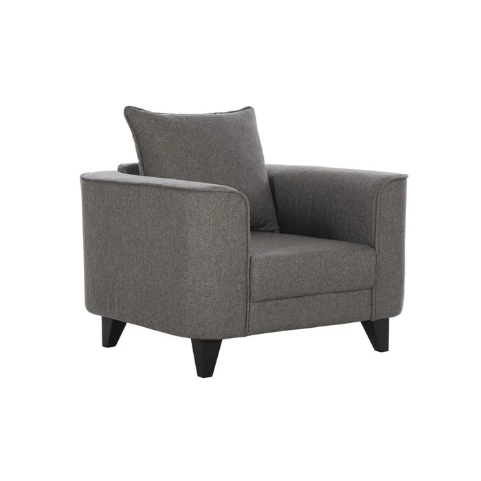 Munet 1 Seater Fabric Sofa - Grey