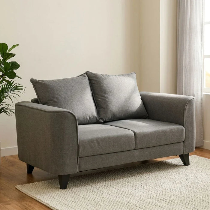 Munet 2 Seater Fabric Sofa - Grey
