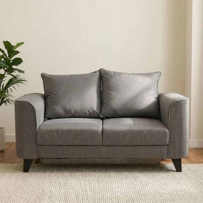Munet 2 Seater Fabric Sofa - Grey