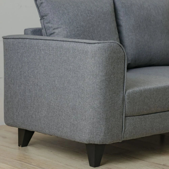 Munet 2 Seater Fabric Sofa - Grey