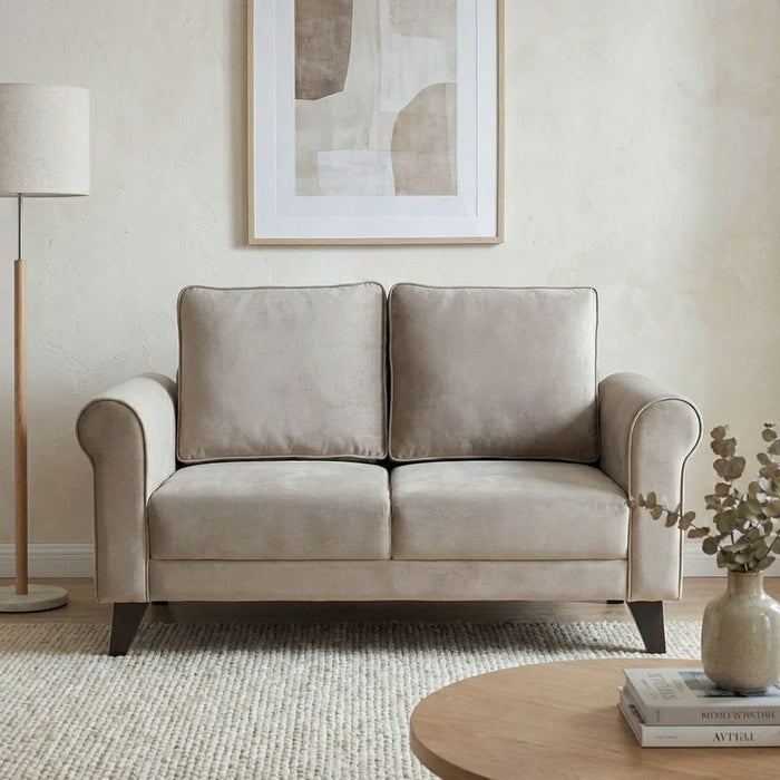Rilon 2 Seater Fabric Sofa - Beige