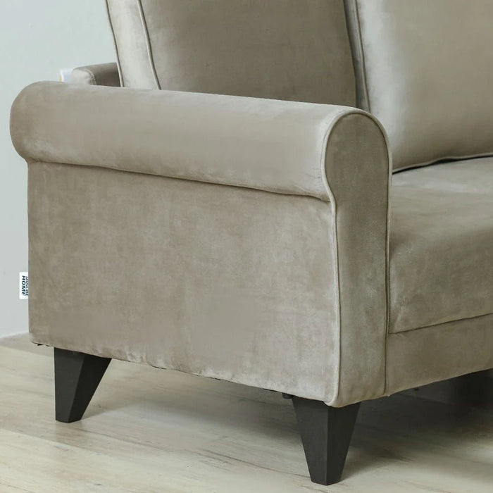Rilon 2 Seater Fabric Sofa - Beige