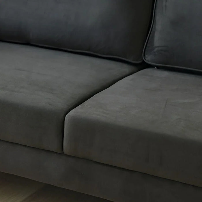 Rilon 2 Seater Fabric Sofa - Dark Grey