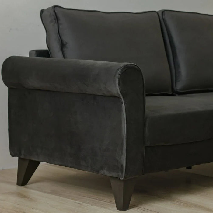 Rilon 2 Seater Fabric Sofa - Dark Grey