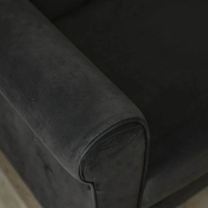 Rilon 2 Seater Fabric Sofa - Dark Grey