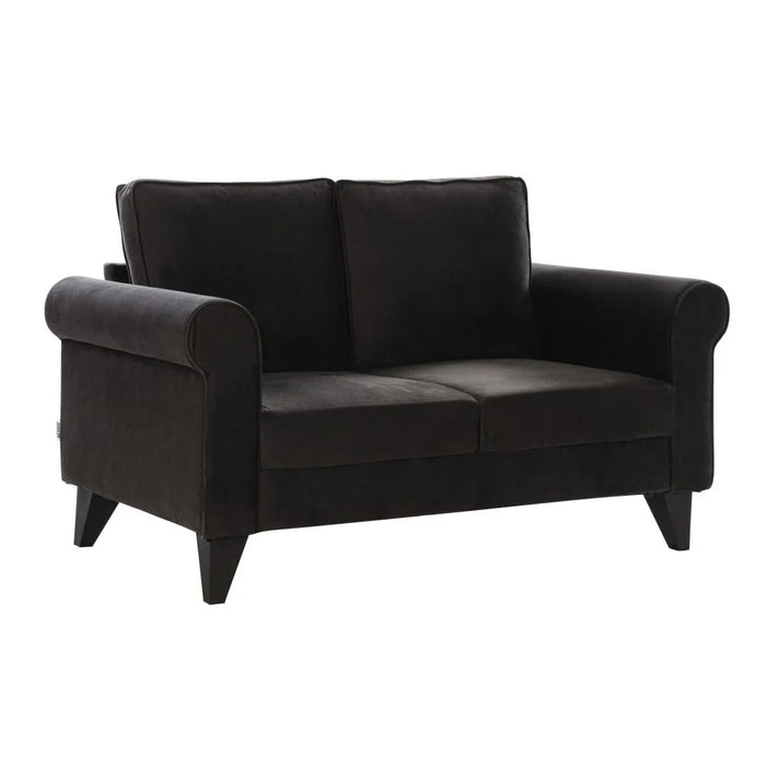 Rilon 2 Seater Fabric Sofa - Dark Grey
