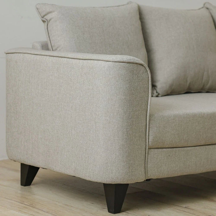 Munet 2 Seater Fabric Sofa - Beige