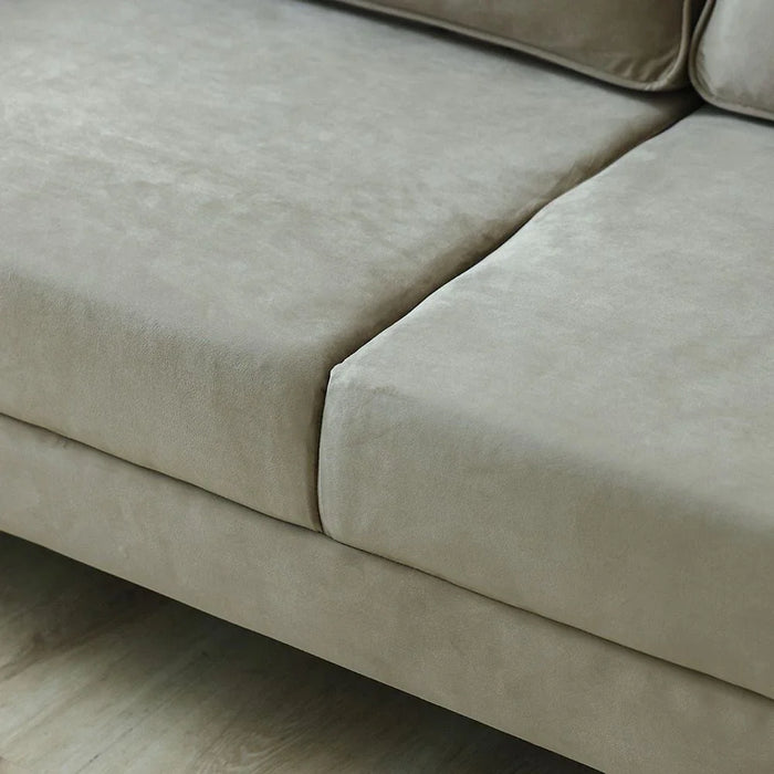 Rilon 3 Seater Fabric Sofa - Beige