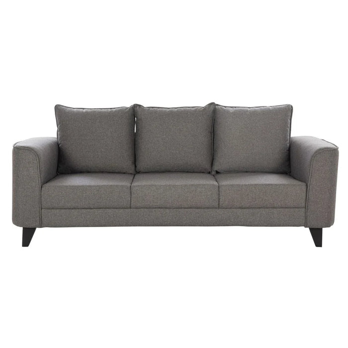 Munet  3 Seater Fabric Sofa - Grey