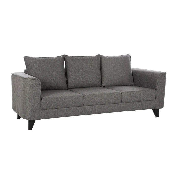 Munet  3 Seater Fabric Sofa - Grey
