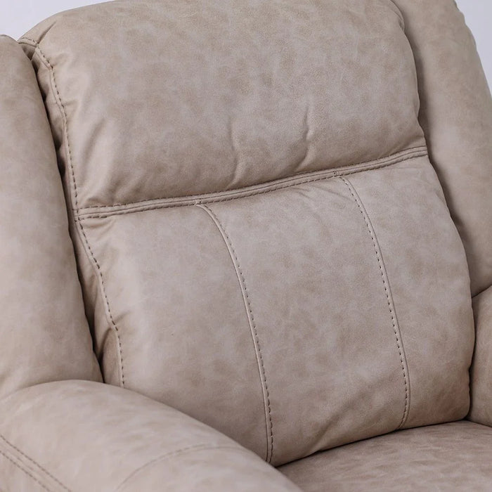 Elixis 1 Seater Air Leather Recliner - Dark Beige