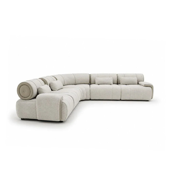 Arden Sectional Corner Fabric  Sofa -Beige