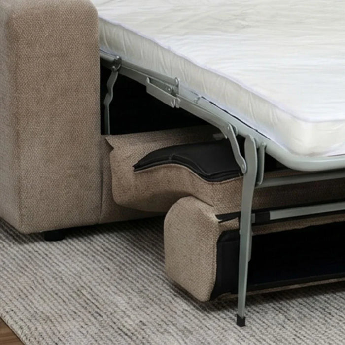 Velora Fabric Right Corner Sofa Bed - Brown
