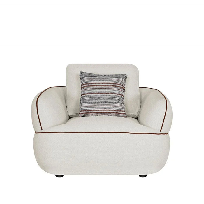 Brenna 1 Seater Fabric Sofa - Beige