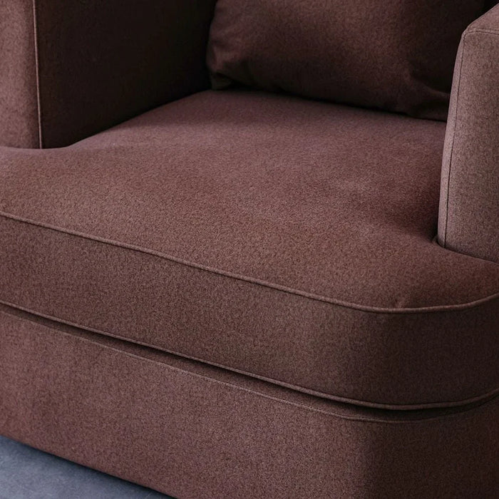 Krish 1-Seater Fabric Sofa - Brown - With 2-Year Warranty