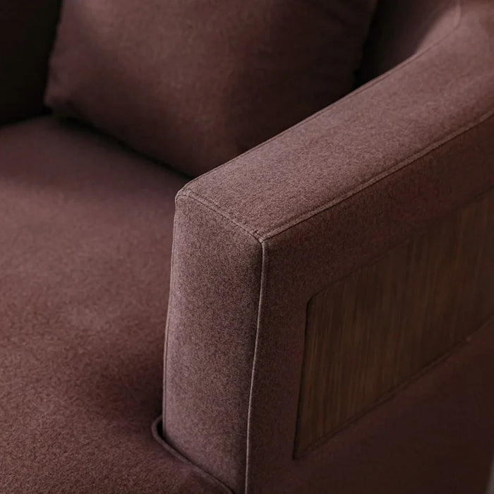 Krish 1-Seater Fabric Sofa - Brown - With 2-Year Warranty