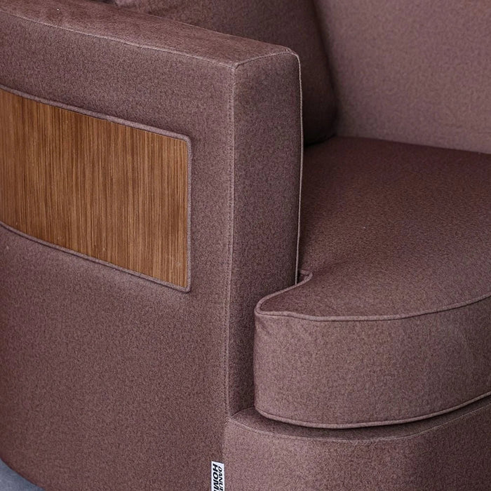 Krish 1-Seater Fabric Sofa - Brown - With 2-Year Warranty