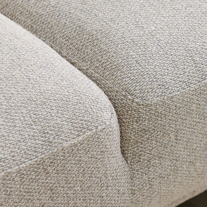 Evie 3 Seater Fabric Sofa - Light Grey / Dark Grey