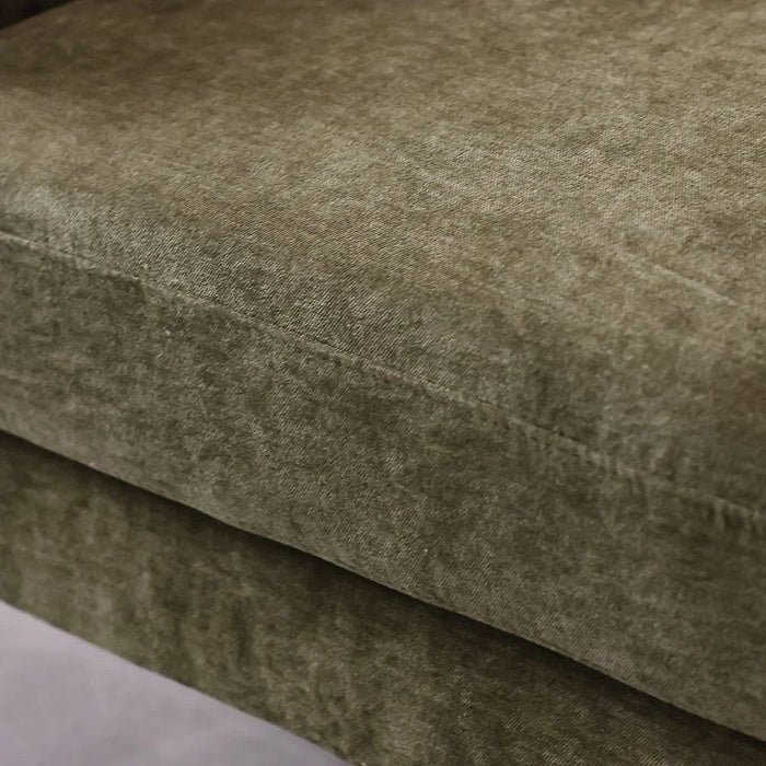 Benji 1 Seater Fabric Sofa - Green