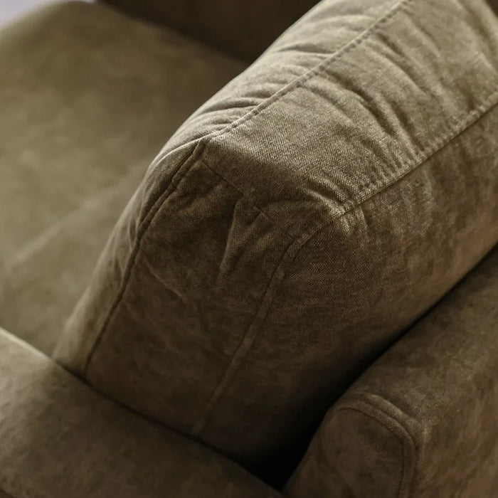 Benji 1 Seater Fabric Sofa - Green