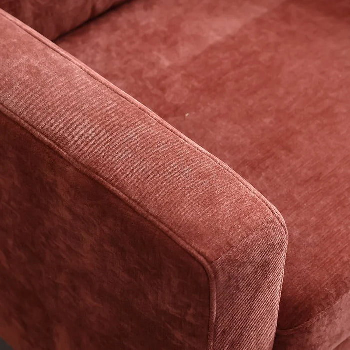Benji 1 Seater Fabric Sofa - Red