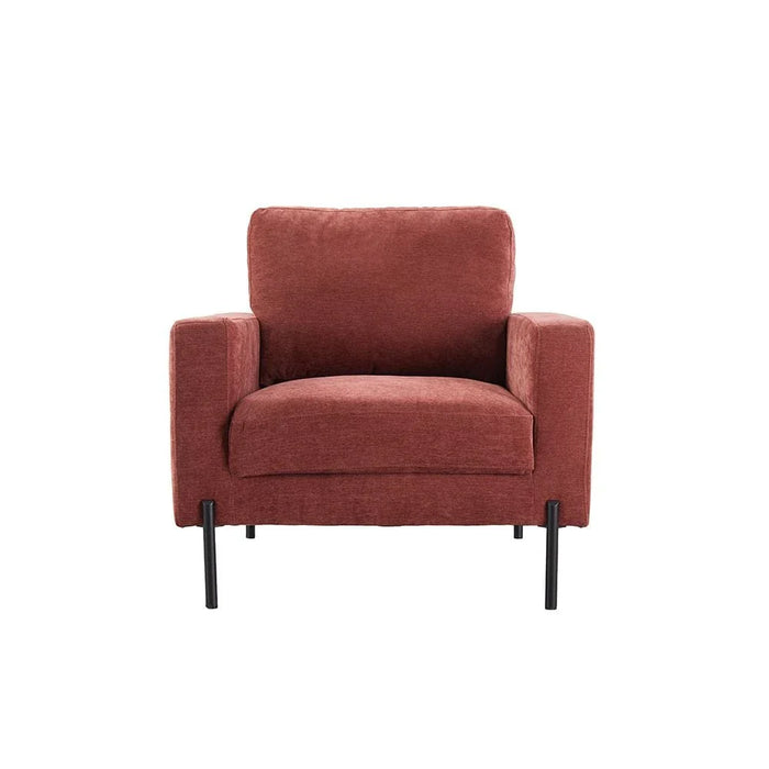 Benji 1 Seater Fabric Sofa - Red