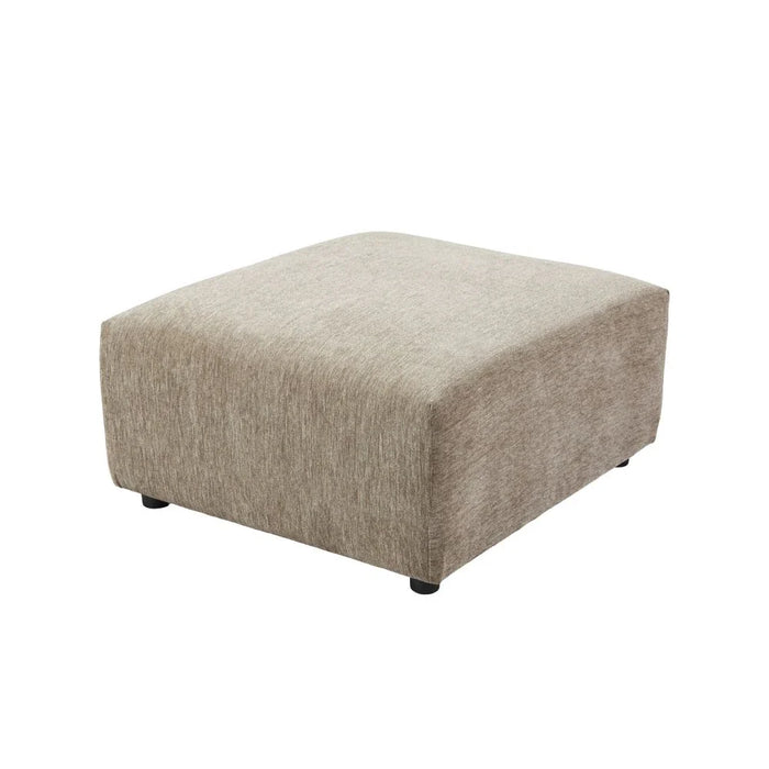 Benjo Ottoman Fabric Modular Sofa - Champagne - With 2-Year Warranty