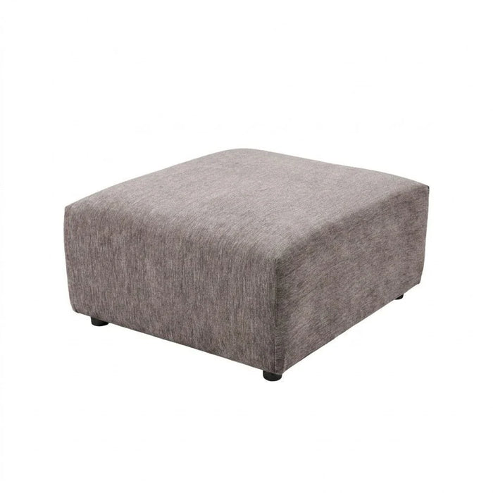 Benjo Ottoman Fabric Modular Sofa - Brown