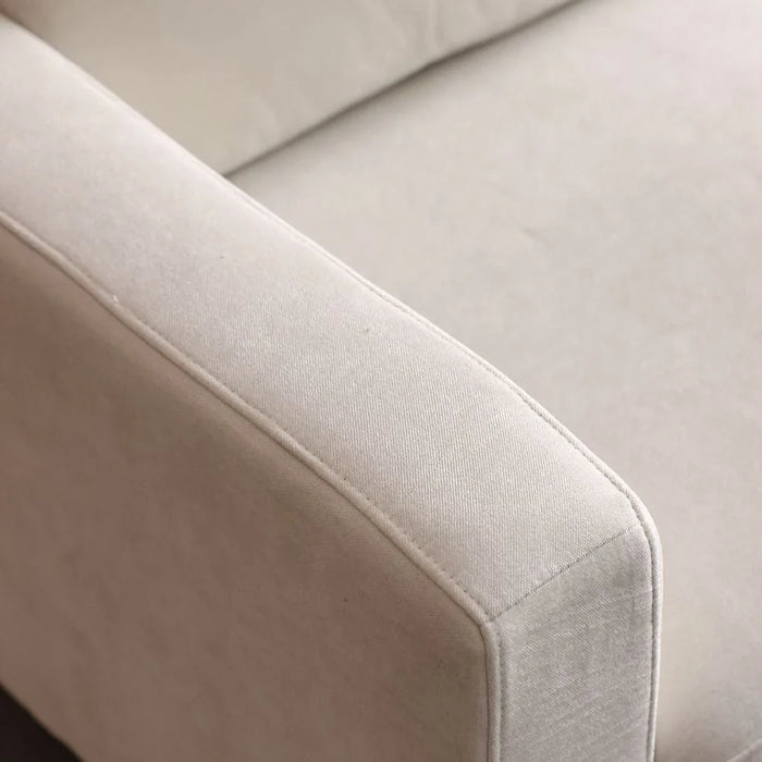 Benji 2-Seater Fabric Sofa - Beige - With 2-Year Warranty
