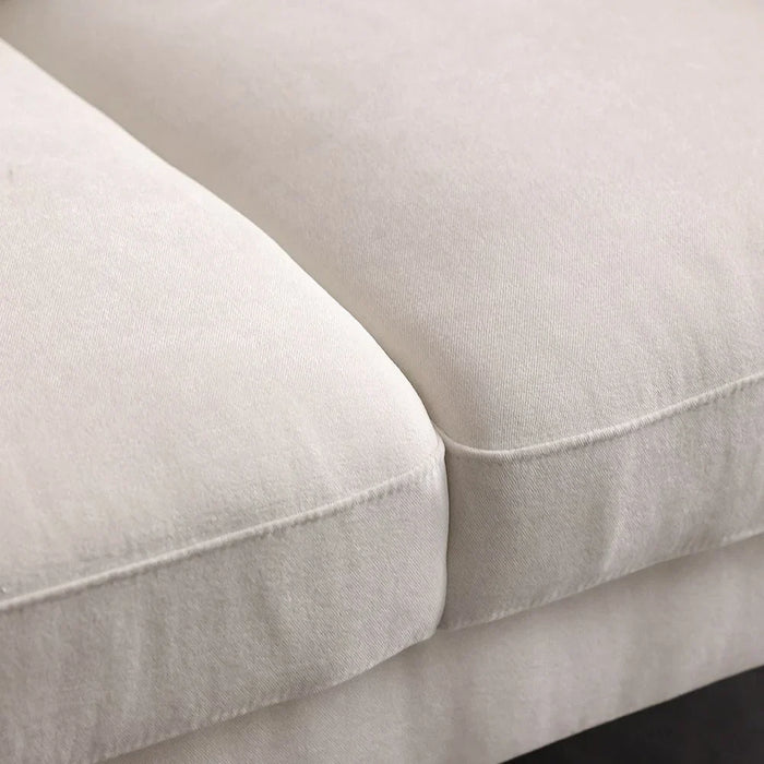 Benji 2-Seater Fabric Sofa - Beige - With 2-Year Warranty