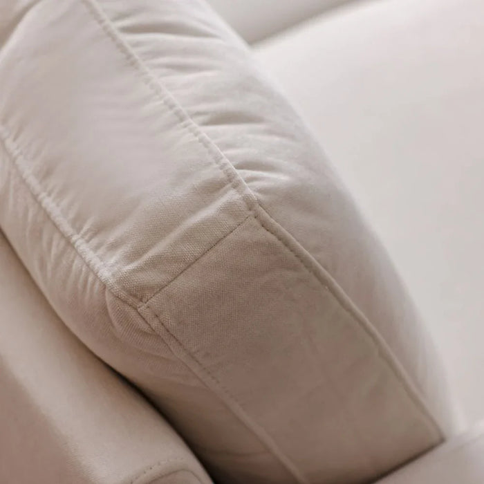 Benji 3-Seater Fabric Sofa - Beige - With 2-Year Warranty