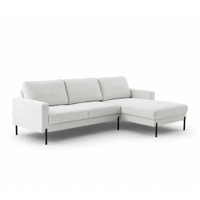 Brandon Fabric Right Corner Sofa - Beige