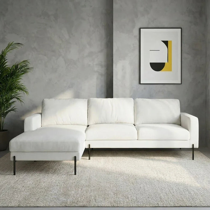 Brendon Fabric Leftæ Corner Sofa - Beige