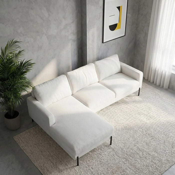 Brendon Fabric Leftæ Corner Sofa - Beige