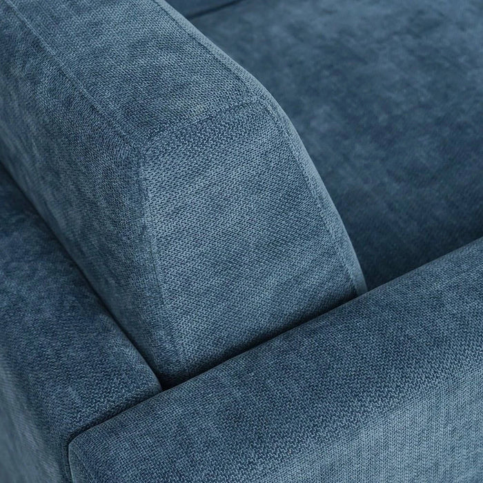 Darion 3-Seater Fabric Left Corner Sofa Bed with Storage - Blue - With 2-Year Warranty