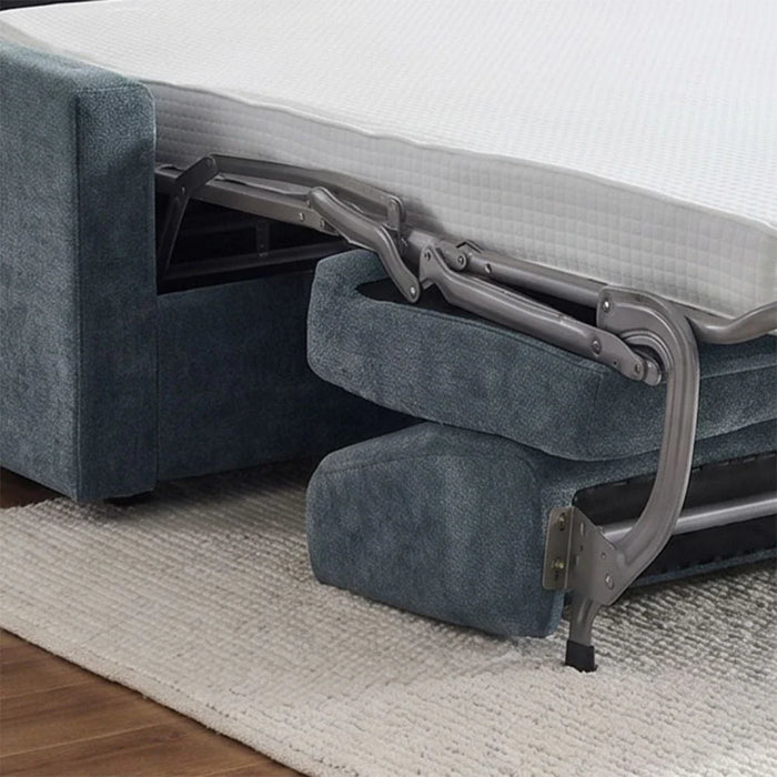 Darion Fabric Right Corner Sofa Bed With  Storage  - Blue
