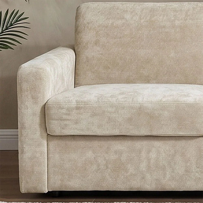Darion Fabric Right Corner Sofa Bed With  Storage - Beige
