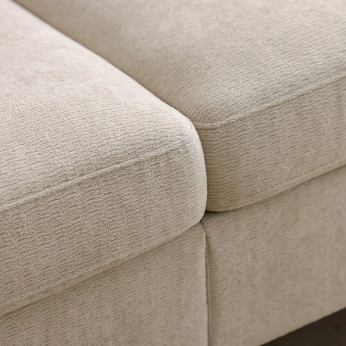 Arjun 3-Seater Fabric Sofa - Beige - With 2-Year Warranty