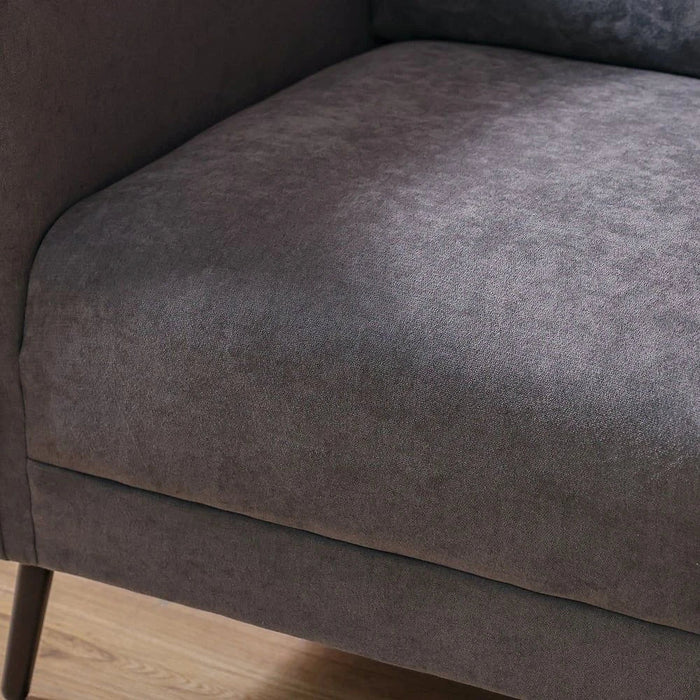 Aisha 1 Seater Fabric Sofa - Grey